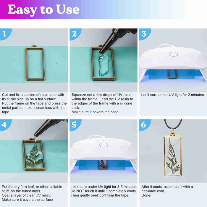 UV Resin Kit with Light, Keychain, Jewelry Making Kit