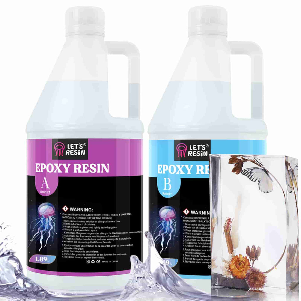1 Gallon Epoxy Resin Kit - Bubbles Free Jewlery Casting,Gallon of Resin and  Hardener,Mold Friendly Resin,Table Top Gallon Resin – Let's Resin