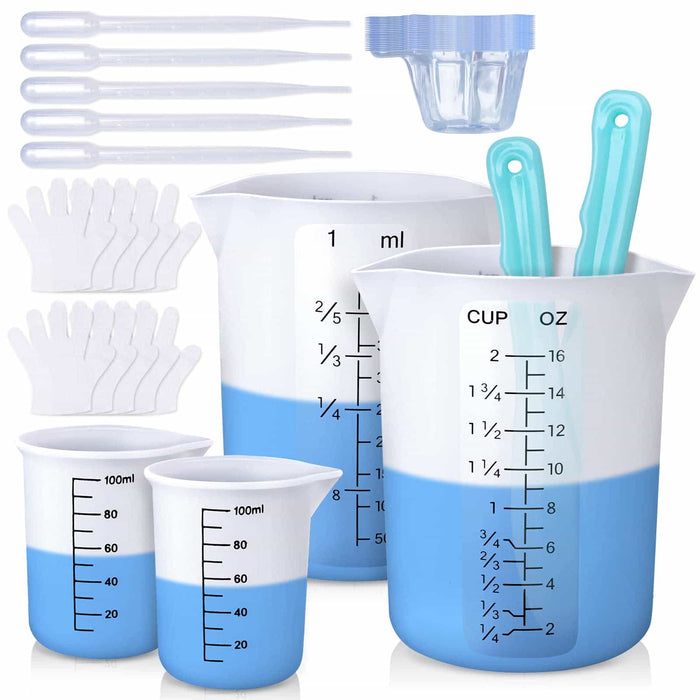 Tasses à mesurer en silicone – 450 ml et 100 ml 