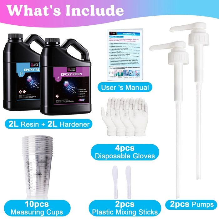 4L Crystal Clear Epoxy Resin Kit