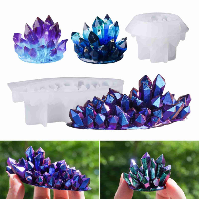 Crystal Cluster Resin Molds