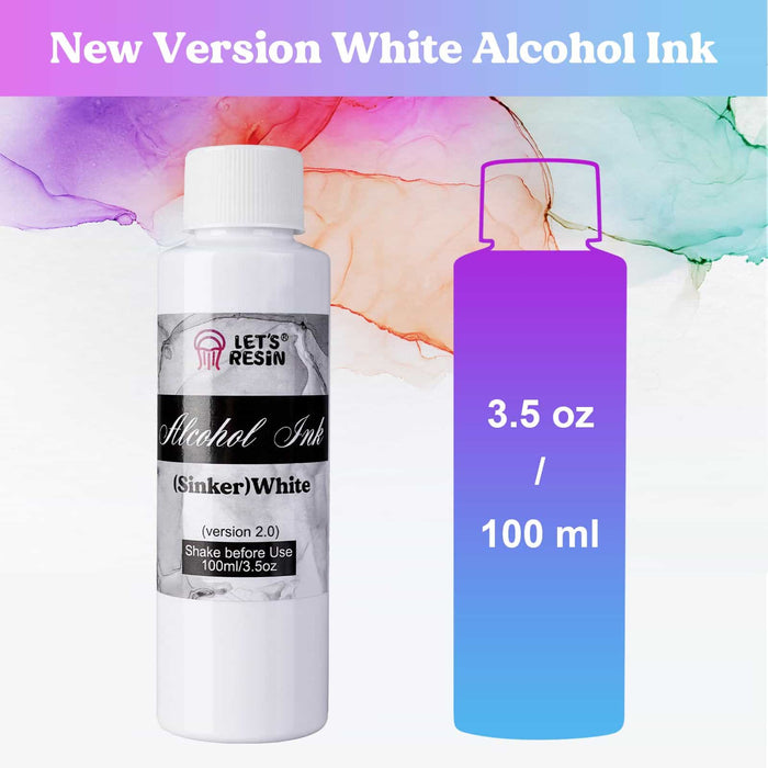 Verbesserter weißer Alkohol-Tintensinker – 3,5 oz/100 ml 