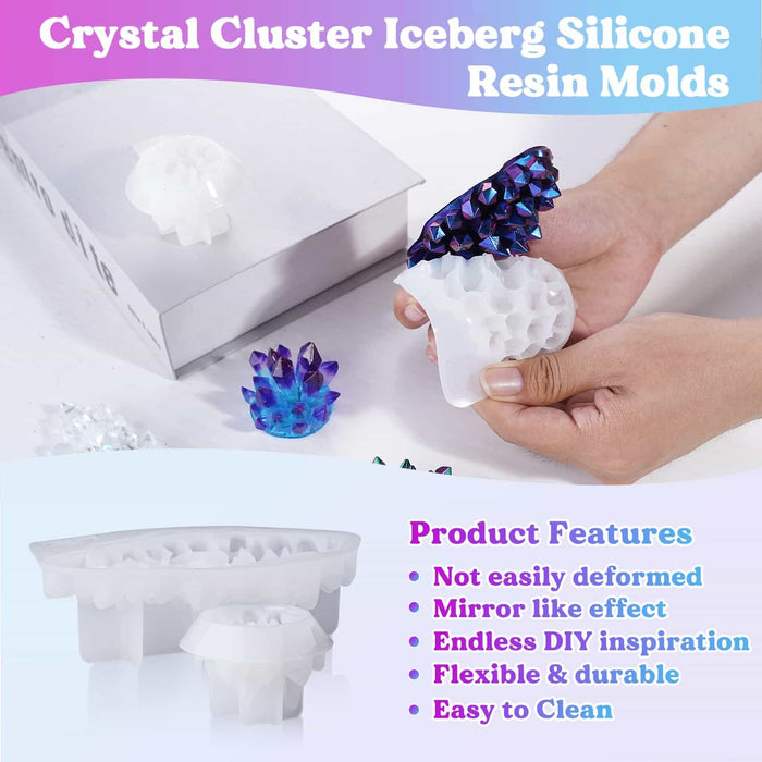 Crystal Cluster Resin Molds