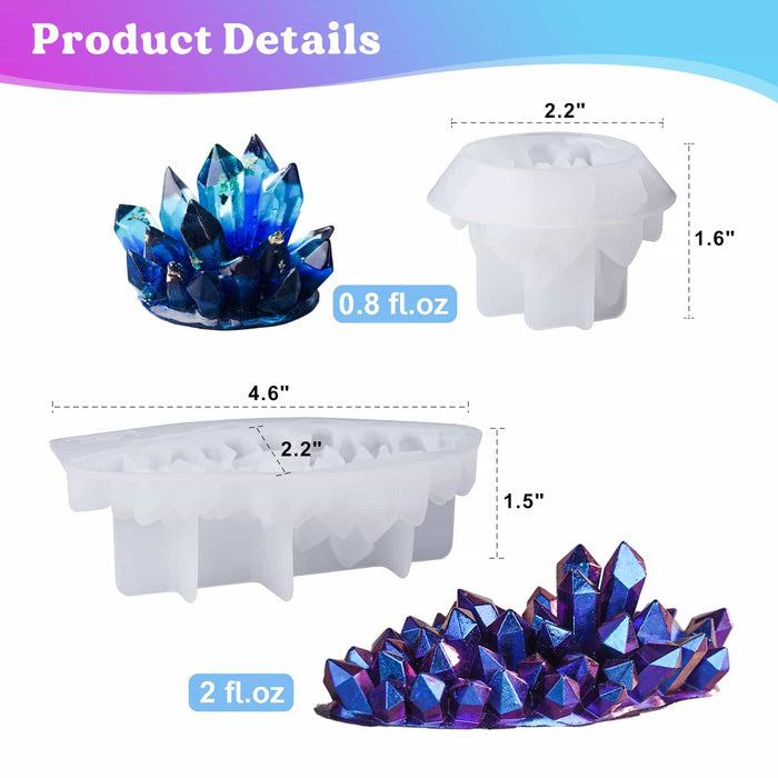 Crystal Cluster Resin Molds