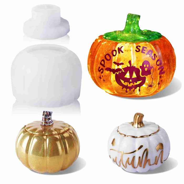 Pumpkin Jar Resin Molds