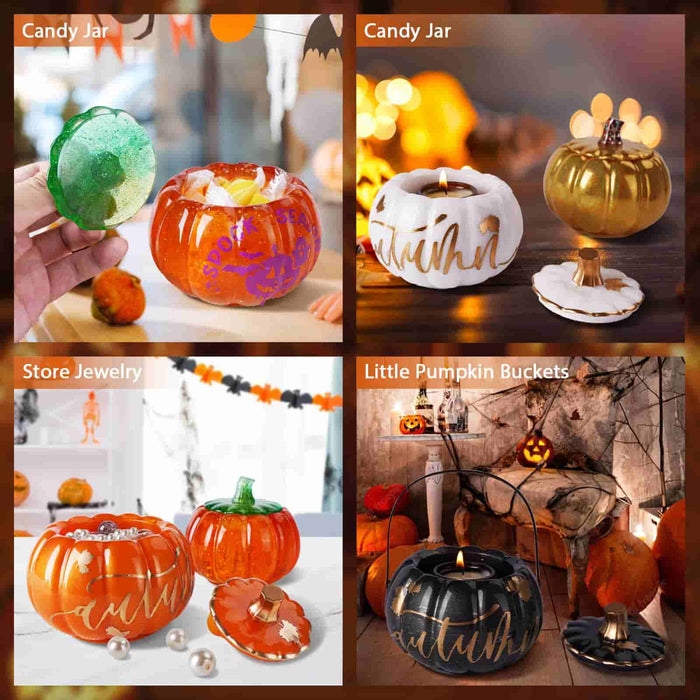 Pumpkin Jar Resin Molds