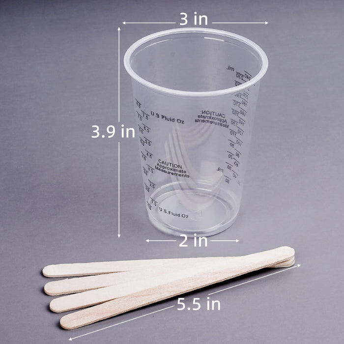 Tasses à mesurer jetables de 8 oz - 50 pièces