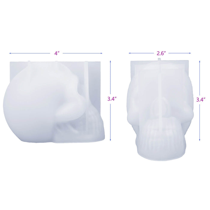 Grand moule de crâne 3D 