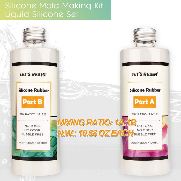 Silicone Rubber Mould Making Kit - N.W 21.16oz -(FR&DE)